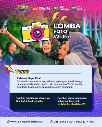 Bhakta Fest 2024 Juga Adakan Lomba Foto WeFie 