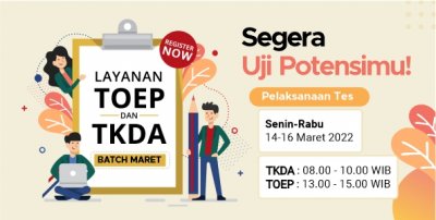 Layanan TOEP & TKDA PLTI Batch Maret 2022