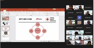 Webinar Korps Sukarela Mahasiswa Di Era New Normal Dengan Prinsip Dasar Palang Merah Indonesia Tanggal 10 Desember 2020