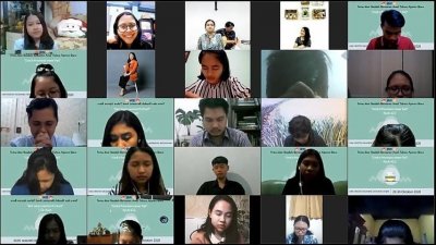 Pelaksanaan kegiatan Tadah Batur secara Online