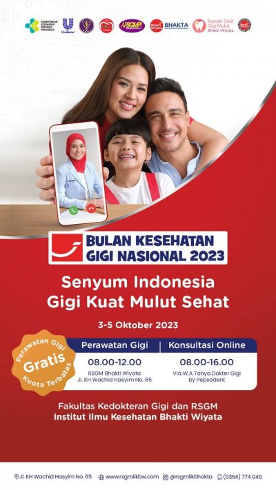 Bulan Kesehatan Gigi dan Mulut Nasional (BKGN) 2023