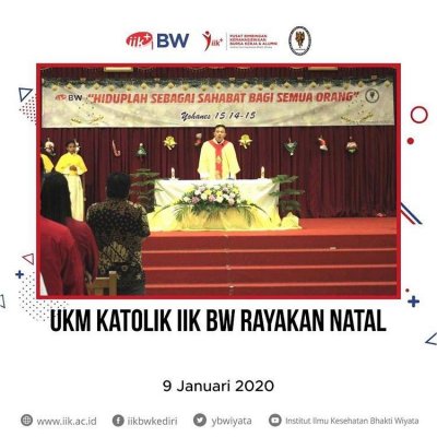 Perayaan Natal yang digelar oleh UKM Katolik IIK BW