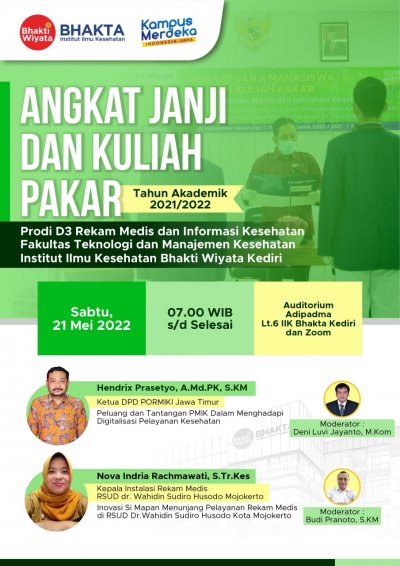 Angkat Janji dan Kuliah Pakar TA 2021/2022