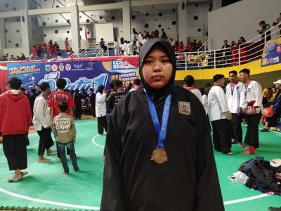 Anggota PSHT IIK BW saat menjuarai kejuaraan silat di Kota Batu