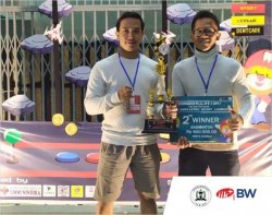 FKG IIK Bhakta students won 2nd place in the Men's Doubles Category in the 2019 