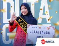 Mahasiswa S1 Kesehatan Masyarakat, Meike Nur Cahyani berhasil raih Juara Favorit dalam Ajang Pemilihan Duta Generasi Berencana (Genre) 2022.