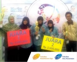 S1 Dentistry and S1 Nursing  study programs are the winners of the 2015 National Scientific Writing Competition held by Universitas Sultan Agung Tirtayasa Banten