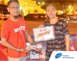 D3 Physiotherapy student represented by Mohammad Ainurrahman Won 1st Place in the 2018 High Ollie Skateboard Competition in Sumenep, Madura.