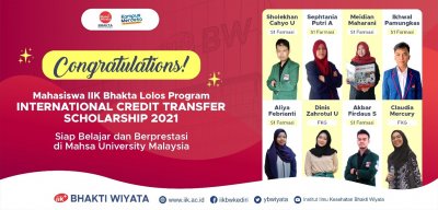 IIK Bhakti Wiyata Sends 8 Students to Study Abroad through the International Credit Transfer Program from the Ministry of Education and Research and Technology