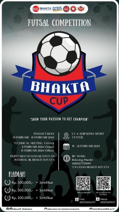 Perlombaan Futsal Internal IIK Bhakta