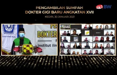 FKG IIK BW Laksanakan Pengambilan Sumpah Dokter Gigi Angkatan XVII Secara Daring