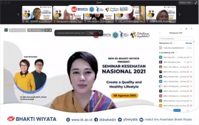 BEM IIK Bhakta Gelar Seminar Nasional Ajak Gaya Hidup Sehat