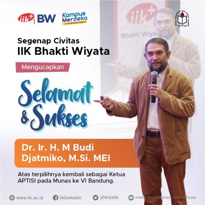 Dr. Ir. H. M. Budi Djatmiko, M.Si., MEI  terpilih kembali menjadi ketua APTISI di Munas Bandung, Sabtu 27 Februari 2021