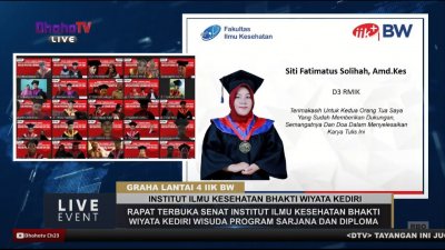 Patuhi instruksi pemerintah IIK BW laksanakan wisuda secara virtual.