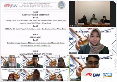 Pengesahan AD/ART dan GBHK bertujuan untuk menghasilkan sebuah pedoman dan tata tertib yang disepakati bersama untuk berorganisasi selama setahun kedepan. 