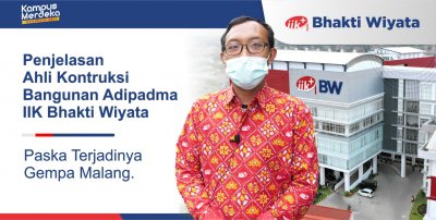 Said Prayogo, S.T selaku pengawas gedung mengatakan, gempa juga dirasakan di IIK Bhakti Wiyata. Namun dampak yang ditimbulkan tidak parah.