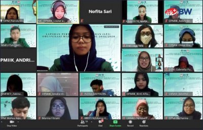 DPM IIK BW Laksanakan Laporan Pertanggung Jawaban Ormawa secara Daring