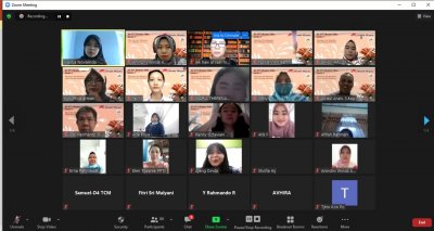 Narasumber menjelaskan akupunktur atau akupressure bisa dilakukan sebagai tindakan promotif-supportif untuk meningkatkan dan mempertahankan status kesehatan secara optimal.