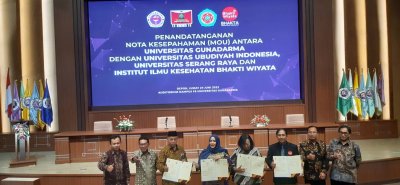 ABPPTSI Prakarsai MoU IIK BHAKTA dengan Universitas Tarumanegara, Unika Atmajaya dan Universitas Gunadarma Jakarta